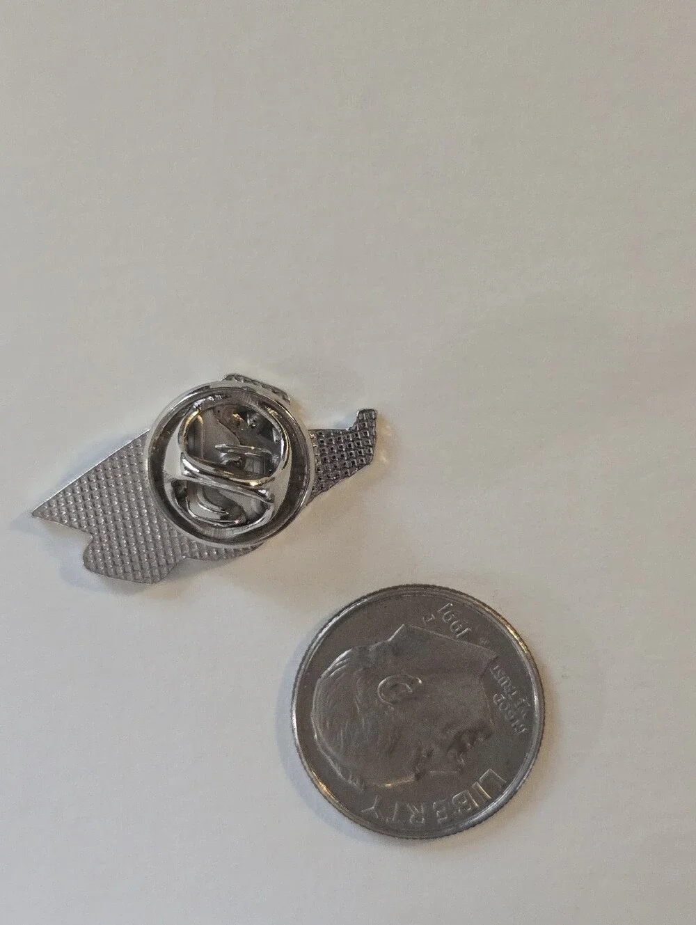 NTHS Navy and Silver Enamel Lapel Pin